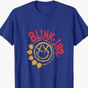 Blink-182 Yellow Smiley Logo T-Shirt - Mens Medium